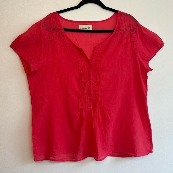 Old Navy Tops - Old Navy Women’s Sz XL Hot Pink Lightweight Tee 100% Cotton Cool